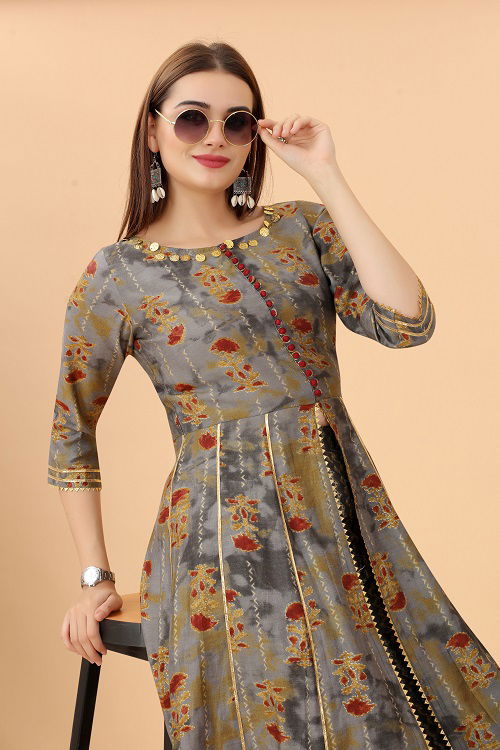 Growish Izel 1037 Printed Designer Wholesale Western Wear Top With Bottom
